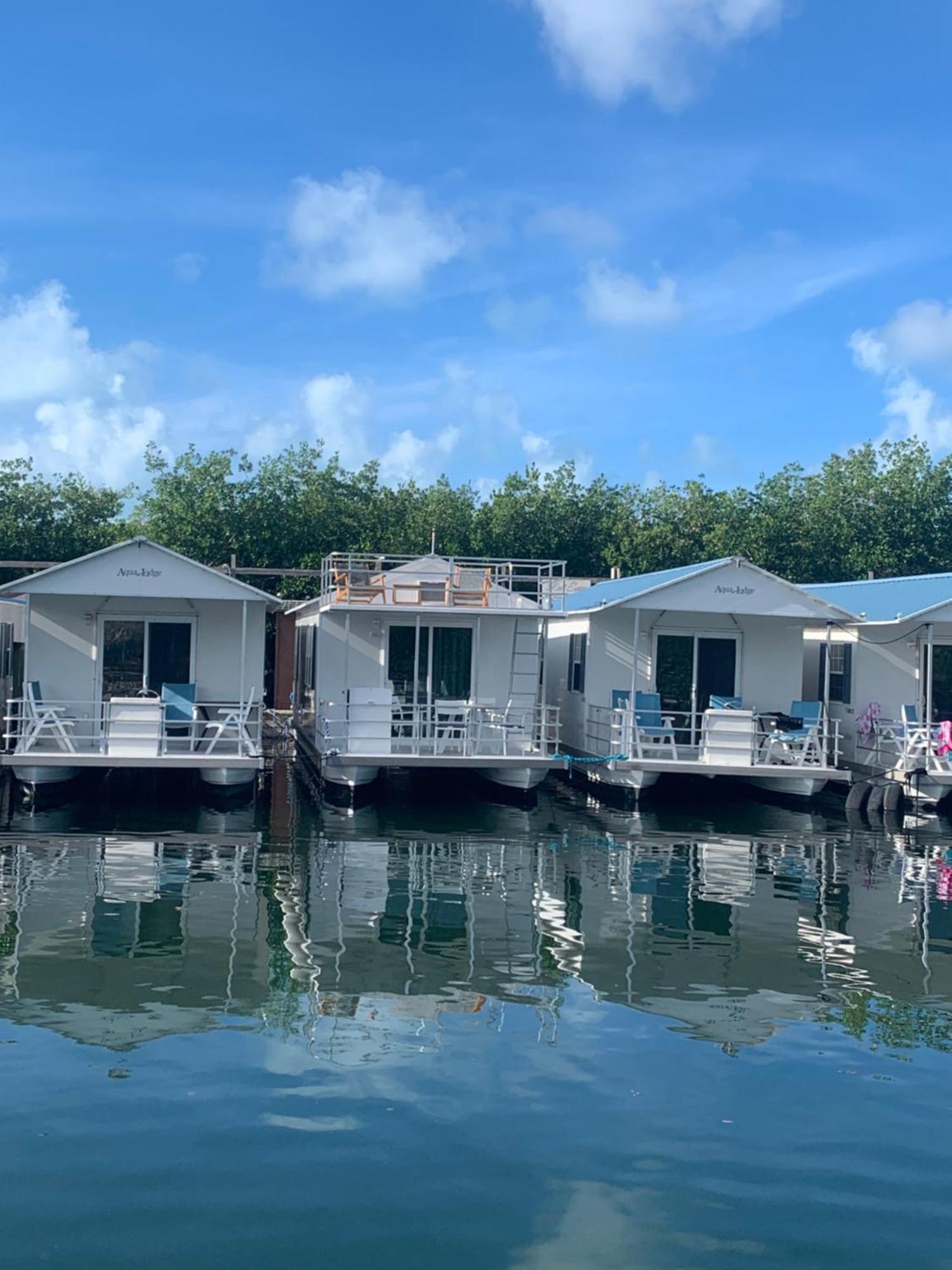 Aqua Lodges At Hurricane Hole Marina Stock Island Exterior photo